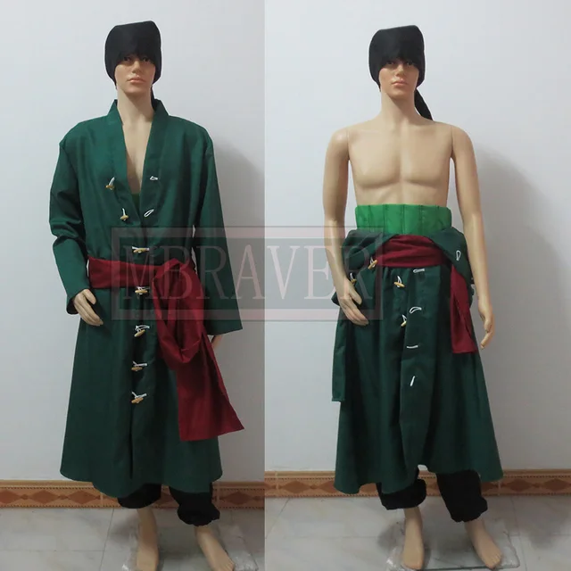 One Piece Roronoa Zoro Cosplay Costume Two Years Later Custom Made
