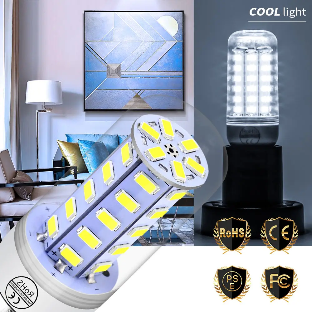 

E27 LED Bulb 220V Corn Light LED E14 Ampoule 5730 Candle Lamp GU10 Bombillas Led 3W 5W 7W 9W 12W 15W Decoration Home Lighting