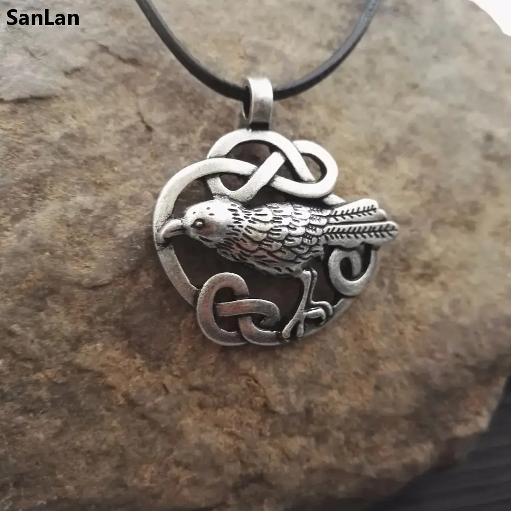 1 шт. кельтский Ворон Одина ожерелье птица ювелирные изделия викингов SanLan|necklace