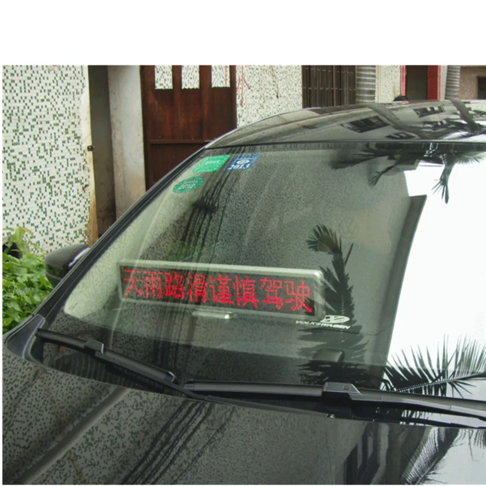 Suporte a Rolagem de Texto Tela de Exibição de Publicidade Módulo de Sinal Led Red Light Usb Programável Levou Exibição Carro Dc12v Levou Levou 25 sign led module