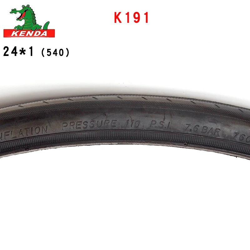 Kenda-Bicycle Highway Tires, K191, 24x1, 540, Dead Flying Bike, 110PSI Travel Tire, Wheelchair Tire, Bicycle Tire Accessories