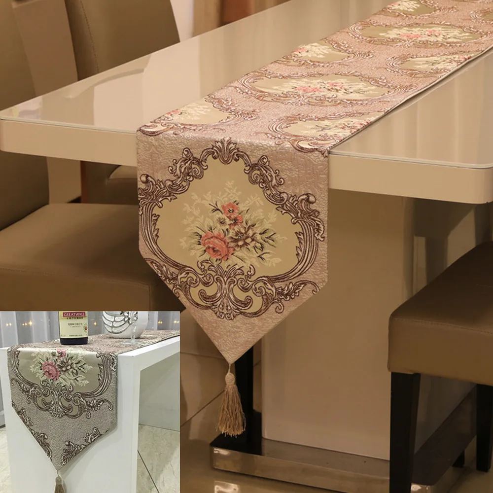 

European Classical Court Table Runner Bed Flag Luxury Refrigerator Wardrobe Flag Hot Table for Wedding Party Table Cloth