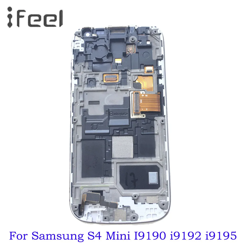 

Super AMOLED 100% Tested LCD For Samsung Galaxy S4 Mini I9190 i9192 i9195 LCD Display Touch Screen Digitizer With Frame
