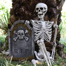 Украшение для Хэллоуина, надгробный камень с черепом, ужасная опора, дом с привидениями, скелет, кладбище для Хэллоуина, вечерние украшения для паба, дом для душа