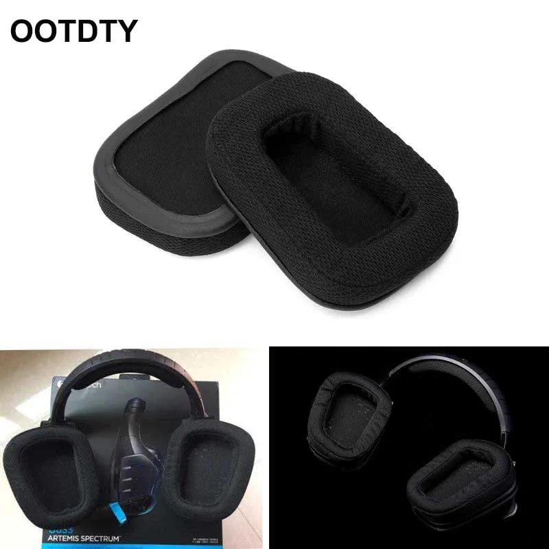 Замена Подушки для наушников Logitech G933 G633 объемный игровые наушники|Аксессуары