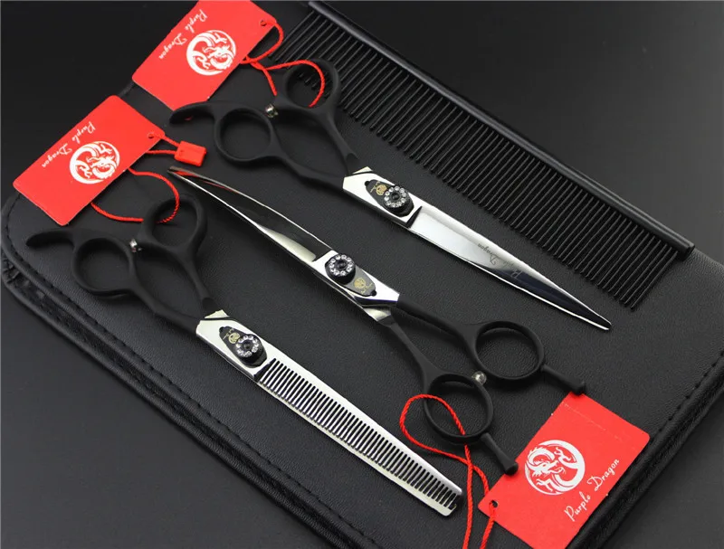 

3PCS/SET 7inch two color available Dog Grooming Scissors ,Shear Free Shipping