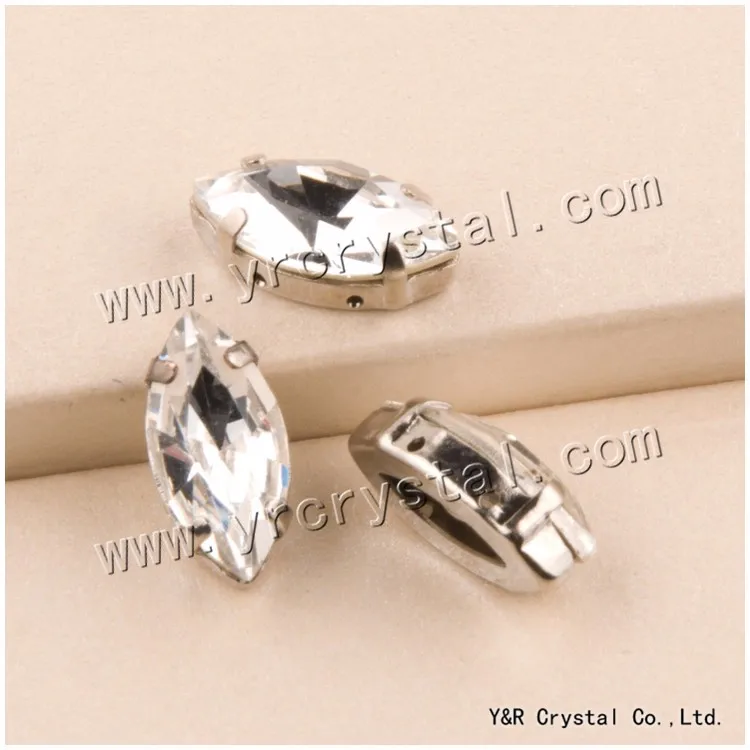 

4200 Navette White Crystal Stones Crystals Jewelry Marking Claw Beads Fancy Settings
