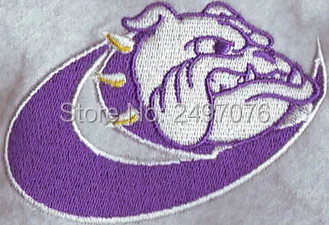 

free shipping new hot Animal bulldog logo as CUSTOM EMBROIDERY BADGE PATCH FOR hat