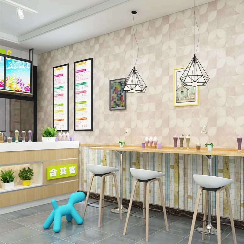 

PVC Waterproof Wallpaper Modern Simple Geometry 3D Imitation Leather Wallpaper Living Room Bedroom Cafe Backdrop Wall Papers 3 D