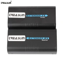 TreasLin HDMI Extender Over Cat5 Cat5e Cat6 LAN Cable Up to 393FT(120M) 1080P HDMI Transmitter Receiver for Camera TV Projector