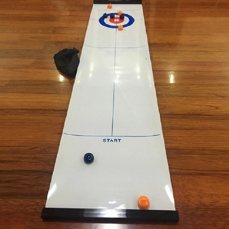 Настольный боулинг shuffle Shuffleboard керлинг настольная игра для путешествий Бар Школа Обучение Семья головоломка детские игры игрушки 28*120 см