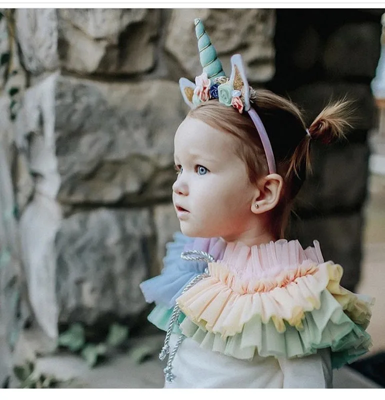 

Lovely Kids Gold Pony Ears Hairband Glitter Headband Hair Accessories