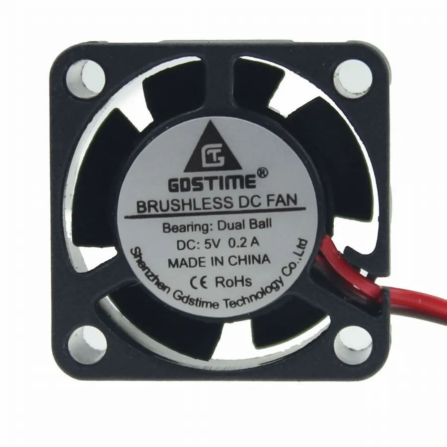 

FREESHIPPING!!! 50pcs/set DC 12V 2pin 2510 25x25x10mm GDT Mute Cooler Cooling Fan