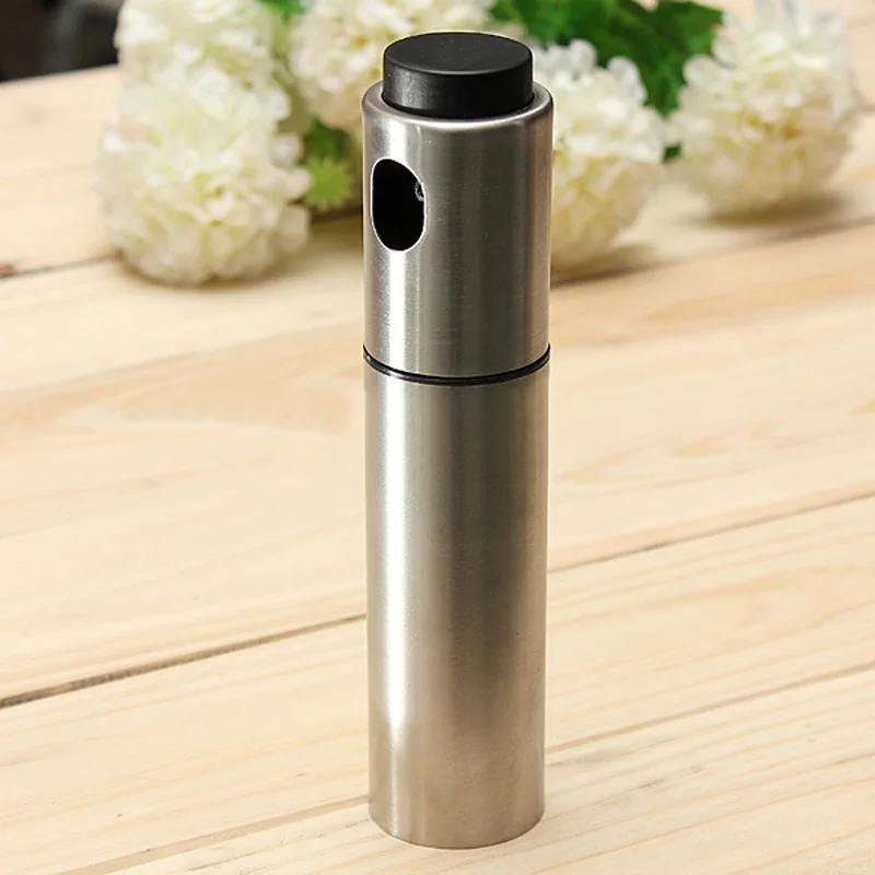 

Newly Stainless Steel Olive Mister Oil Spray Pump Fine Bottle Oil Sprayer Pot Cooking Roast Bake Oil Bottle Tools Oil Dispense V