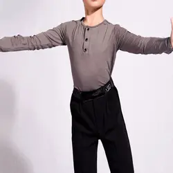2018 Костюмы для латиноамериканских танцев танцевальная Топ для мальчика Костюмы для танцев Одежда для мальчиков Сальса Одежда для