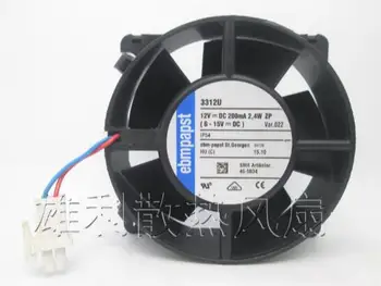 

Original ebmpapst 9032 3312U 12V 200mA 2.4W (3312U 12V 235mA 2.8W) 9CM two-wire converter waterproof radiator fan