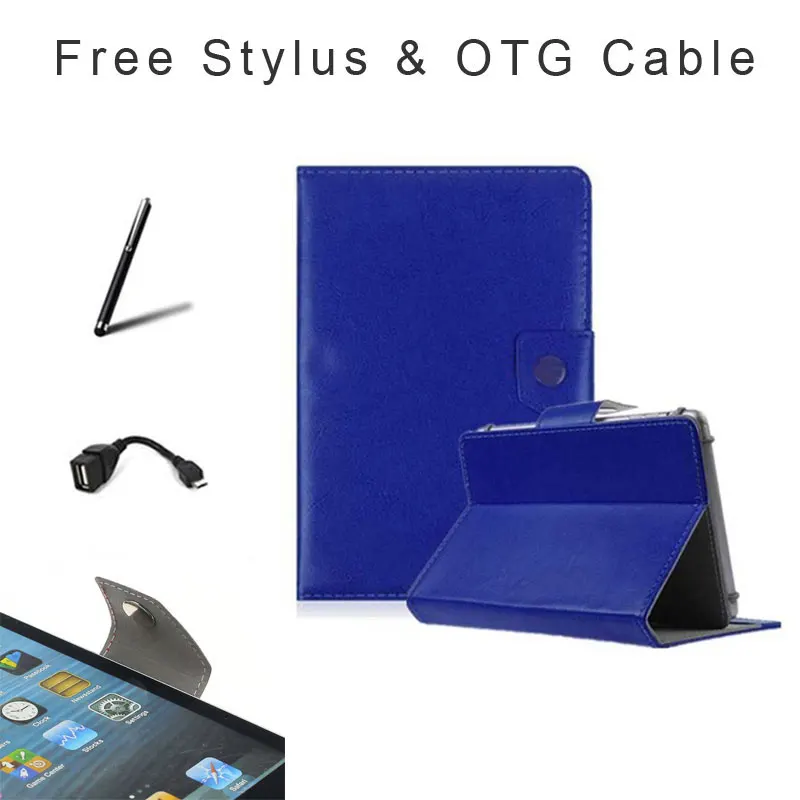 

For 10.1 inch Tablet Digma Optima 10.1 3G Universal Magnetic PU Leather Book Cover Case 9 Colors 2 Gifts Free Shipping