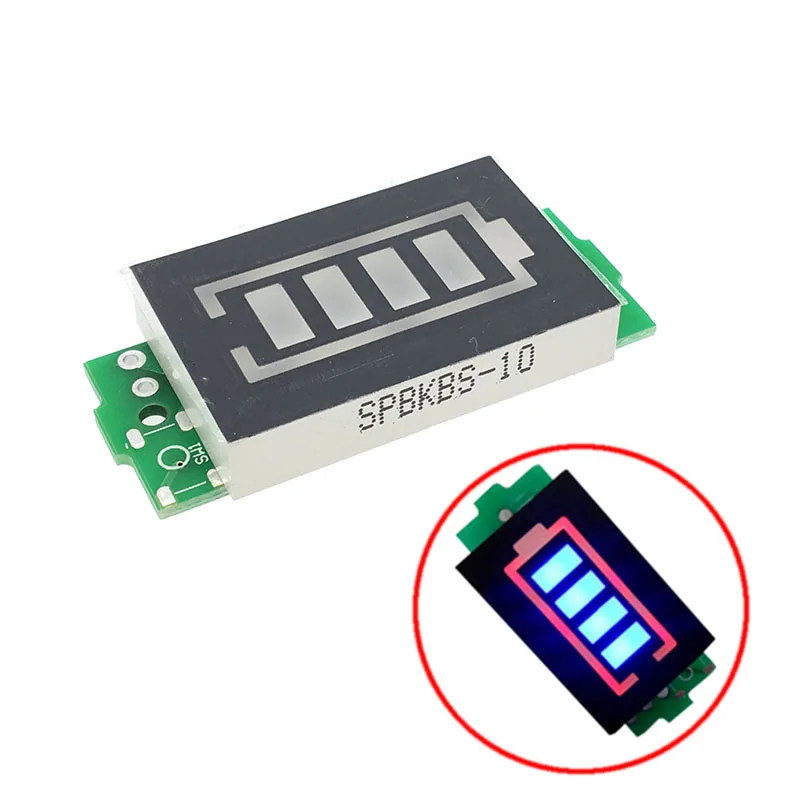 1S одиночный индикатор емкости литиевой батареи 3,7 в модуль 4,2 в синий дисплей тестер уровня мощности автомобиля 18650 Li-po Li-ion
