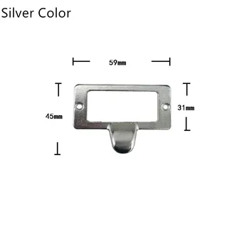 Furniture Zinc Alloy Handle Drawer Cabinet Door Knob and Handle Kitchen Cupboard Label Cards Tag Card5945mm1PC