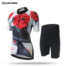 Xintown женские дышащие велосипедные Джерси наборы Ropa Ciclismo летние спортивные велосипедные велосипедная одежда горные велосипедная футболка одежда