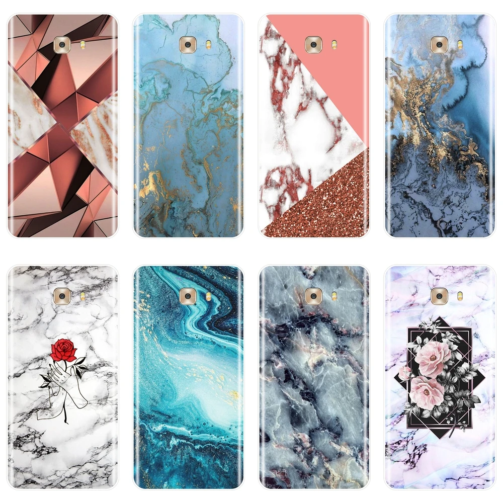 

Luxury Marble Aesthetic Girl Men Phone Case For Samsung Galaxy C9 C7 C5 Pro Soft Silicone Back Cover For Samsung Galaxy C5 C7 C8