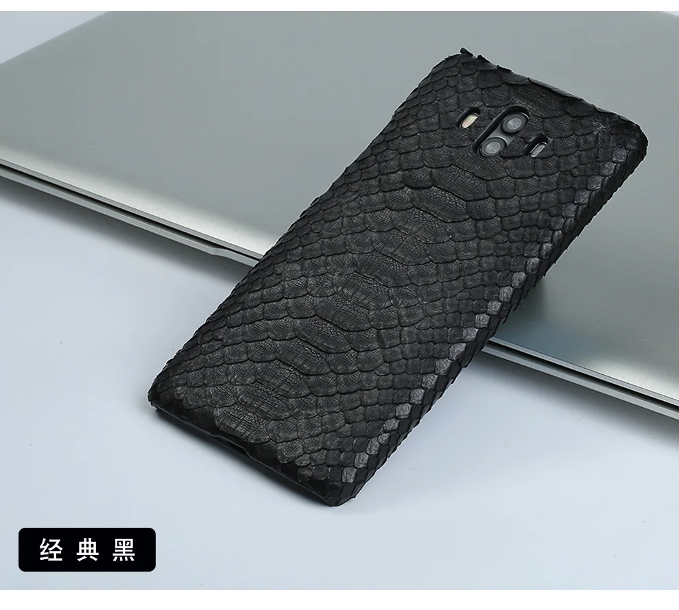 Luxo para Huawei Case do Telefone de Couro Plus Luxo Artesanal Pele Python Real Couro Genuíno Case Telefone p9 12 Caso de telefone & Covers