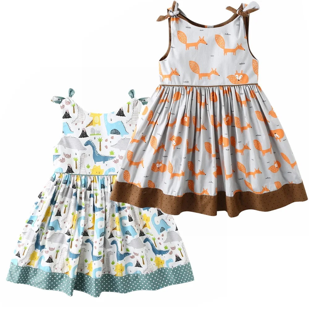 

Dream Cradle / New Design Dinosaur Baby Girls Dress / Boutique Baby Dress