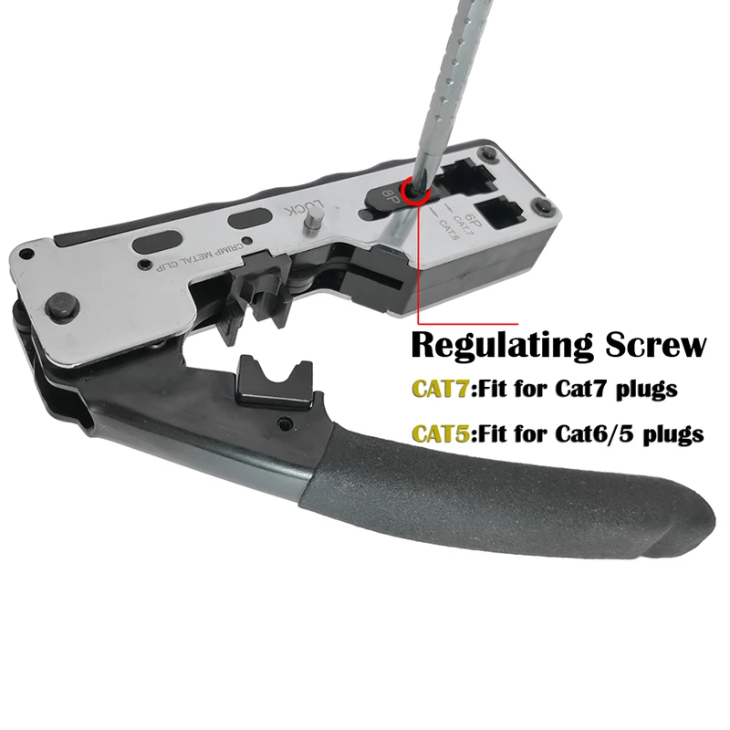 

Crimp Metal Clip Rj45 Tool Network Crimper Crimping Tools For Cat7 Cat6 Cat5E Cat5 Stp Plugs Rj45 Connector Cables