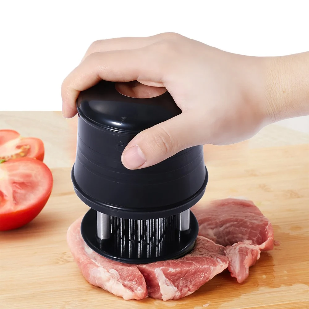 Stainless Steel Meat Tenderizer 56 Blades With Safely Lock Kitchen font b Gadgets b font Cooking