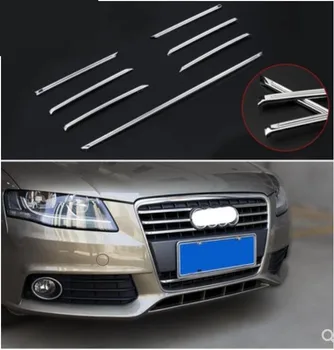 

7pcs Car Front 3D bumper Mesh Vent Hole Dirt Grille Grills Cover Trims For 09-12 Audi A4 2009 2010 2011 2012 Free Shipping