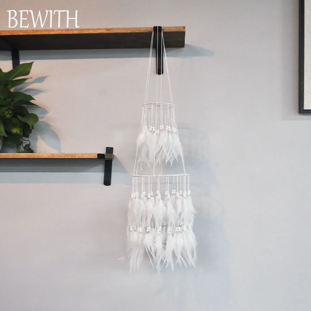

Wedding Decorations Big Dreamcatcher Indian Dreamcatchers with Natural Feathers Gifts Wind Chimes & Home Hanging DecorationD7137