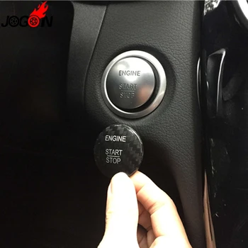 

For Mercedes Benz R Class W251 R350 R400 R500 Carbon Fiber Start Stop Engine Button Key Trim Sticker Cover