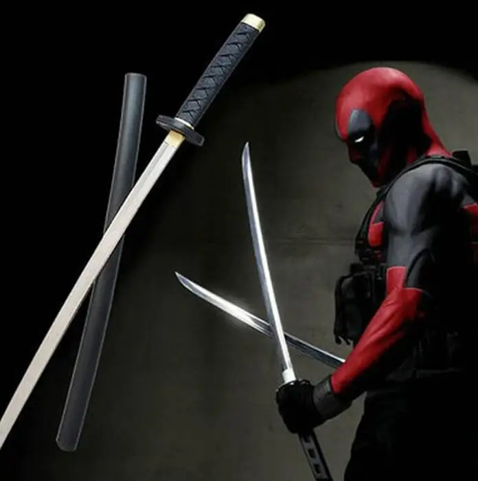 

61cm 76cm Dead pool Sword Cosplay Weapon Prop Role Play PU Action Figure Model Halloween Gift