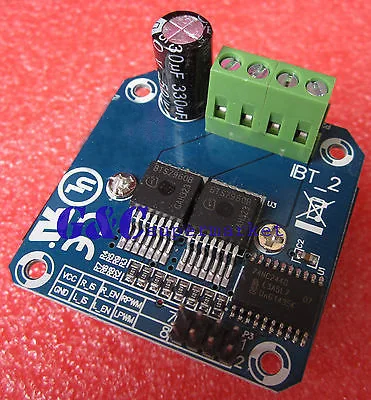 1 шт. двойной BTS7960B DC 43A Драйвер шагового двигателя h-мост PWM салона автомобиля