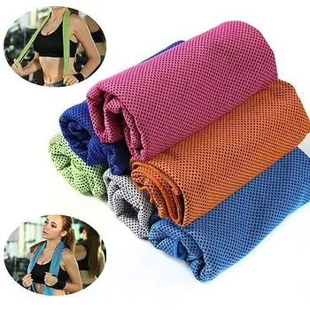 

Multicolor 100*30cm Ice Towel Utility Enduring Instant Cooling Towel Heat Relief Reusable Chill Cool Towel Cold towel