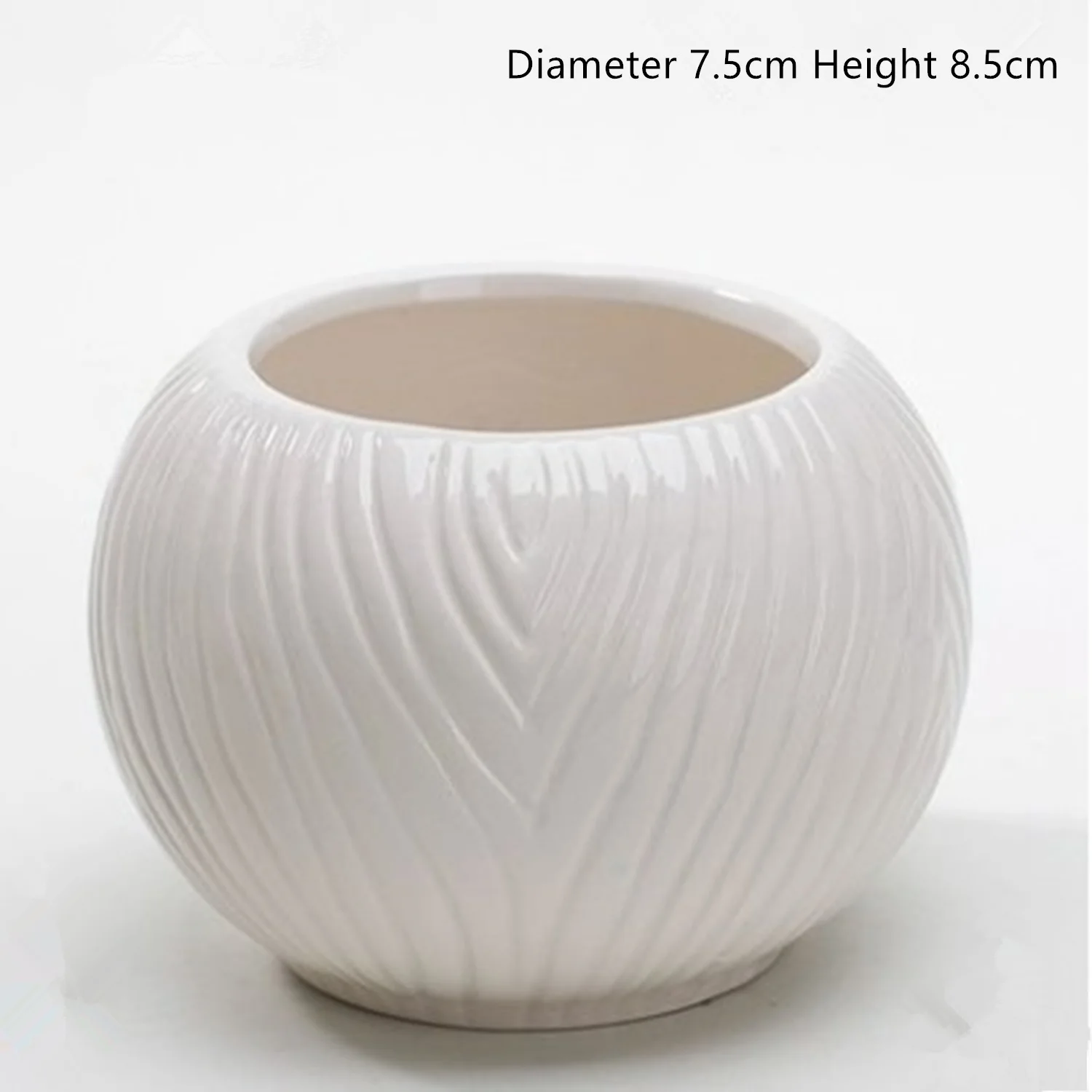 Белый мясистый цветочный горшок керамический креативный простой суккулентный цветочный горшок с маленьким большим пальцем керамическая посуда - Цвет: 01