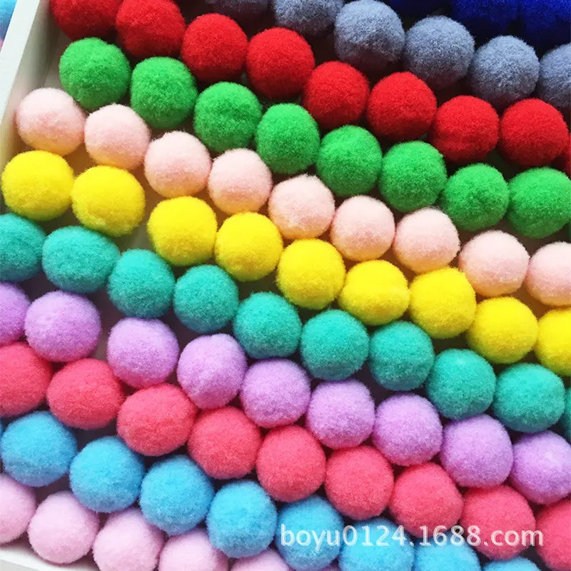 multi size mix color pompom Fluffy Plush cloth Craft DIY Soft pon poms ball furball homeand party decor Sewing Supplies (1)