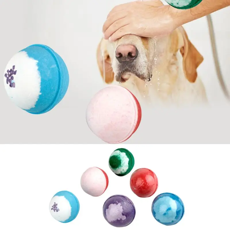 Чистка для домашних животных мяч для собак кошка спа душ ванна бомба соль мяч товары для ухода