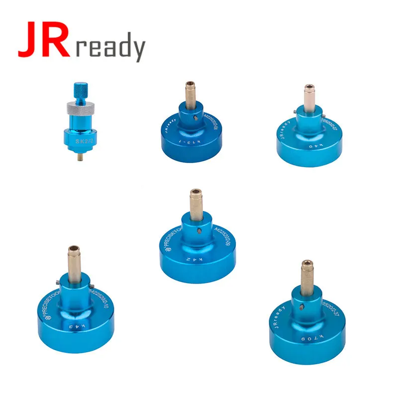 JRready M22520/2-01 Positioner Kit – 7 P-Series Positioners + Adjustable Tool For AS22520/2-01, NEW-AS2, MH800 Crimp Tools
