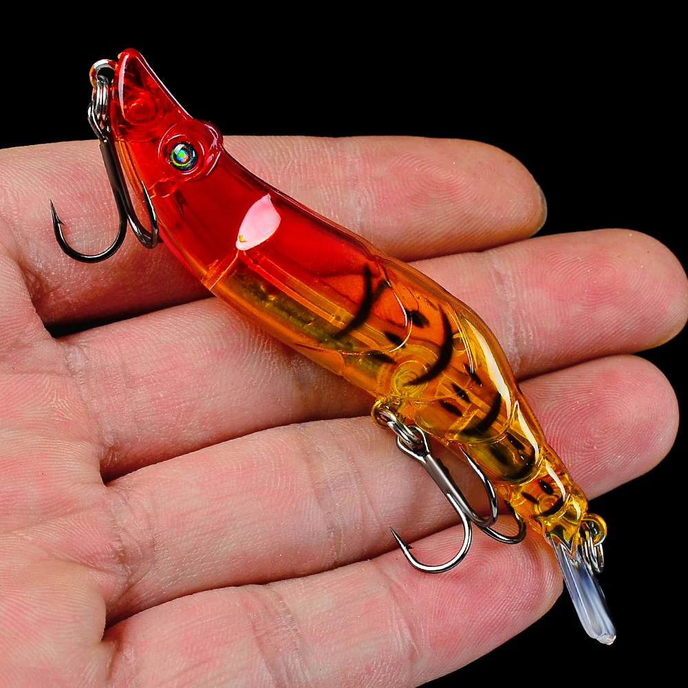 

1pc Mixed Style Minnow Fishing Lure Plastic Artificial Bassbait Hard Pencil VIB Wobblers Trout Bass Fishing Tackle