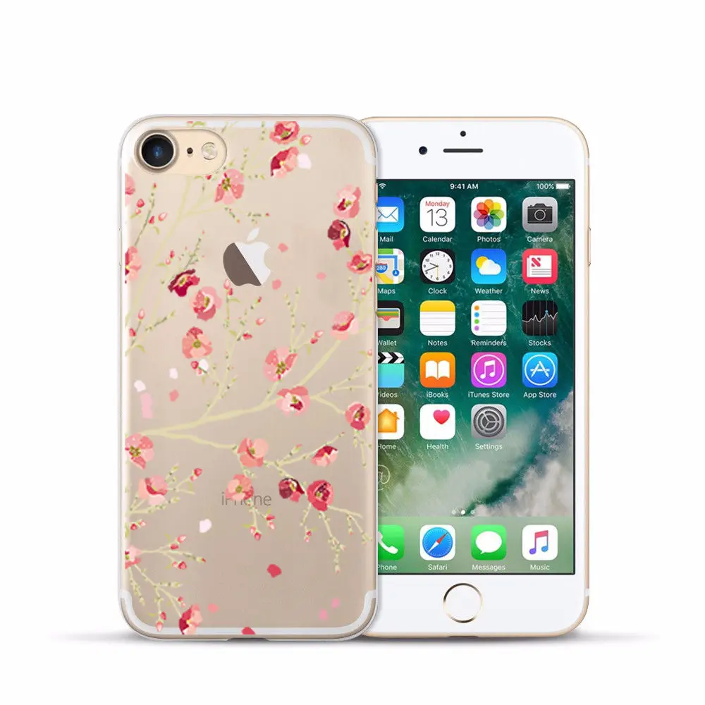 Arvin Case FOR Iphone 7 Soft Clear Protective TPU Back Cover FOR 5 5S 6 sPlus X XS Max XR Painting Silicon Cover FOR Iphone 6s (11)