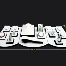 Органайзер манекен винтажный портативный дисплей ювелирных изделий витрина Набор для ожерелья Браслет Кольцо Кулон Стенд держатель модели чехлов