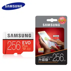 SAMSUNG карты памяти micro sd 128 GB EVO Plus Class10 Водонепроницаемый TF Memoria sim-карты Транс Mikro карты для смартфонов 128 gb