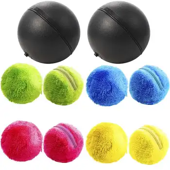 

2 Set Magic Roller Ball Toy, Dog Cat Automatic Roller Toys Ball With 2 Rolling Ball And 8x Colorful Cover Mini Robot Cleaner F