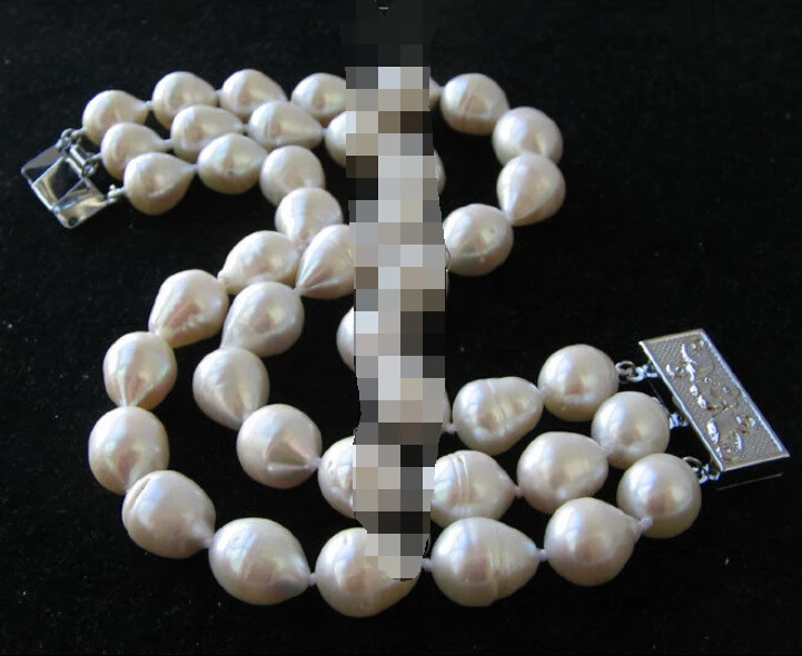 

0520 3row 8" white baroque freshwater pearl bracelet