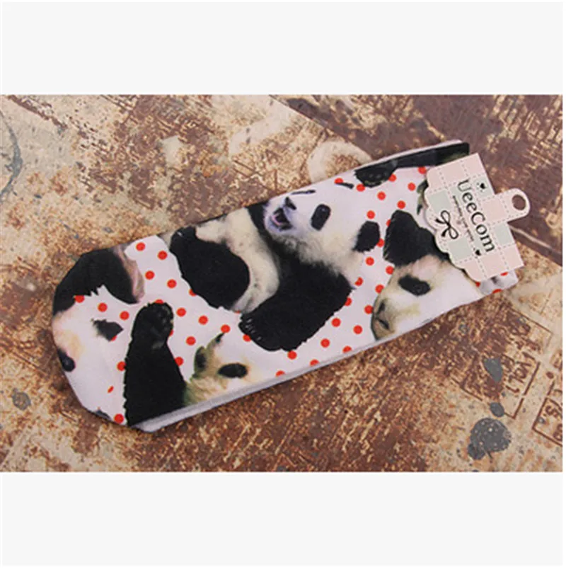 1 pairs 3D Печатные Носки Женщины Новый Unisex Симпатичные Low Cut Несколько Цветов Хлопок