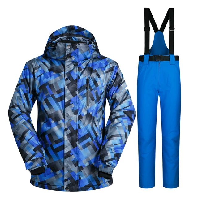 Cheap DHL Free Shipping Man Ski Suit Warm Clothing Windproof Waterproof Outdoor Snowboard Sport Wear Ski Jacket+Pant Suit Set