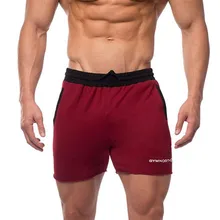 GYKZ мужские Повседневное Мода хлопок Шорты мужской новые летние бегуном Обрезанные штаны человек тренажерные залы Фитнес Drawstring Шорты