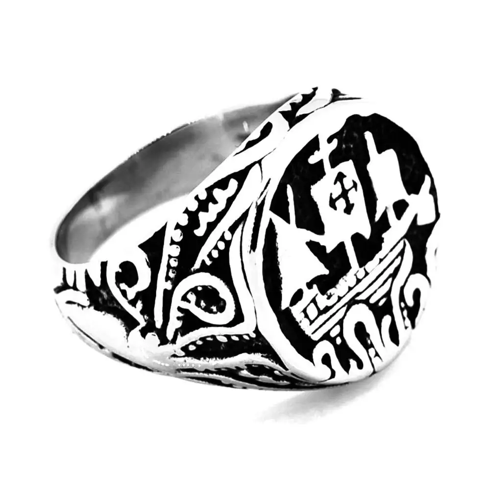 FANSSTEEL Нержавеющая Сталь Ювелирные изделия парусное судно кольцо FSR14W51|ring ring|stainless