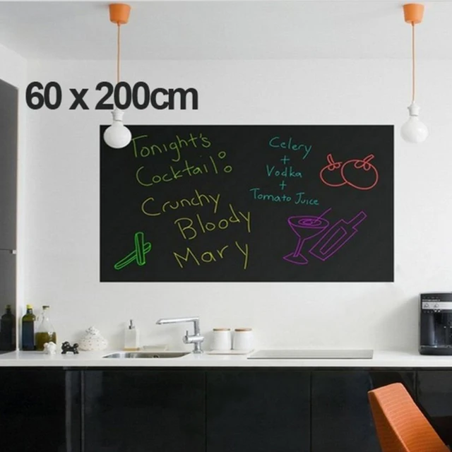 blackboard stickers chalk board removable vinyl draw mural decor art